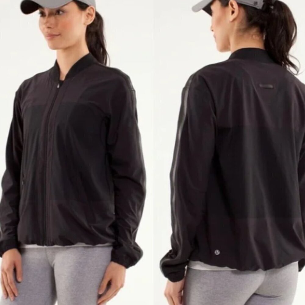 LULULEMON Off The Court Jacket Black Size 6 Estimated